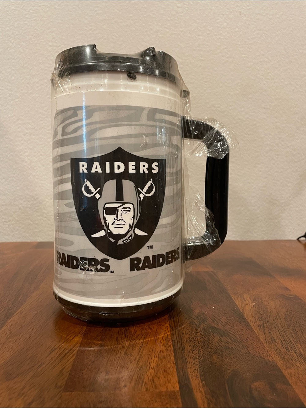 NFL Raiders Insulated Travel Mug - Black and White